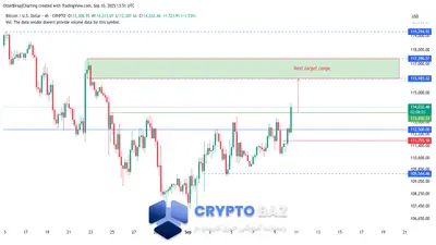 بررسی قیمت بیت‌کوین پس از عبور از ۱۱۴ هزار دلار در پی افت تورم